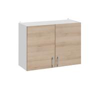 Meuble haut de cuisine Eco Chene Naturel 2 portes L 60 cm - Cuisineandcie
