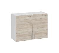 Meuble haut de cuisine Eco noyer Blanchi 2 portes L 80 cm - Cuisineandcie
