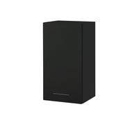 Meuble haut de cuisine Lovia noir Mat 1 porte L 40 cm - Cuisineandcie