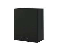Meuble haut de cuisine Lovia noir Mat 1 porte L 60 cm - Cuisineandcie