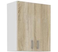 Meuble haut SARA - 2 portes - Décor chêne sonoma - L60xP31xH71,5 cm