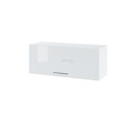 Meuble haut SLIM de cuisine Bellissi Blanc Brillant 1 porte relevable L 90 cm - Cuisineandcie