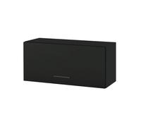 Meuble haut SLIM de cuisine Lovia Noir Mat 1 porte relevable L 80 cm - Cuisineandcie