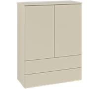 Villeroy & Boch V&B Highboard sans structure de façade, éclairage Antao 81,4x104x35,6cm, WBP Lac, si Gr m Lac Quantité:1