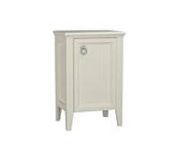 Meuble haut VitrA Valarte 62251, 53,5 x 39,5 x 83 cm, ouverture à droite, sur pied, finition ivoire mat.