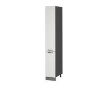 Vicco Meuble Haute de Cuisine R-Line, Blanc Campagne, 30cm | Façade en MDF · 5 Tablettes · Pieds réglables en hauteur · Librement combinable · ✓ Beaucoup de rangement