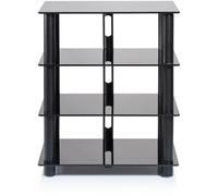 Meuble TV - NorStone - Epur 4 - Noir satin - Support jusqu'à 30 kg