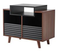 Meuble Hi-Fi NorStone Oslo 800 Noir et Noyer