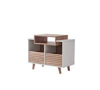 Norstone Meuble hi-fi Oslo 800 – 2 tiroirs vinyles, 160 disques – Mélaminé