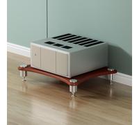 Meuble HiFi à 1/2/3/4 Etagères,Meubles pour Audio/Vidéo,Support en Acier,Meuble Multimedia,Meuble Bas,Meuble Tourne Disque vinyle,Meuble Imprimante,pour DVD,Console de jeu,Amplificateurs,Médias(Teak,6
