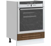 Meuble Kalmar armoire de cuisinière brun imitation chêne - Armoires de cuisine 853524