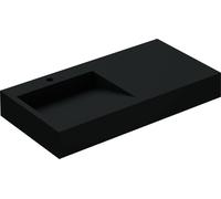 Meuble-lavabo Col11, 100x50x13 cm, anthracite mat, résine minérale