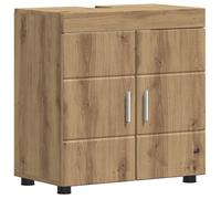Meuble-lavabo moderne - vidaXL - Chêne artisanal - Bois d'ingénierie - 60x34x63 cm - Finition mate