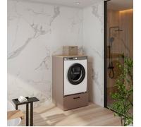 Meuble lave-linge avec tiroir bas taupe amara