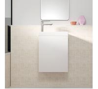 Meuble Lave Mains Blanc 40x50x22 cm avec Vasque en SMC - ELEMENTARY