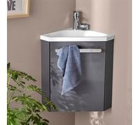 Meuble lave-mains d'angle suspendu SKINO