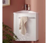 Meuble lave-mains d'angle suspendu SKINO
