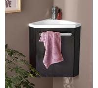 Meuble lave-mains d'angle suspendu SKINO