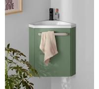 Meuble lave-mains d'angle suspendu SKINO