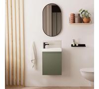 Meuble lave-mains LISA + miroir ovale