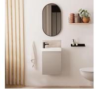Meuble lave-mains LISA + miroir ovale