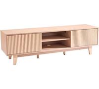 Meuble multimédia, meuble TV rustique pour téléviseurs jusqu'à 149,9 cm, capacité de charge de 158,8 kg, console multimédia avec étagères réglables et toit coulissant, idéal pour le salon ou la chambr