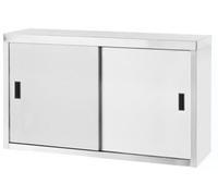 Meuble mural – Armoire murale – Rangement mural – Étagère murale – Acier inoxydable – Portes coulissantes – 100x40x60 cm