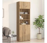 Meuble mural - Chêne artisan - 70x42,5x40 cm - 2 portes - Finition mat