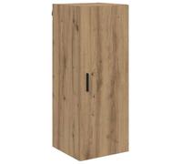 Meuble mural en bois - vidaXL - Chêne artisanal - 34,5x34x90 cm - 1 porte - 60 kg max - Assemblage requis