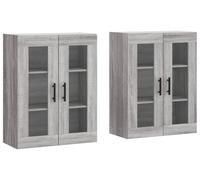 Meuble mural Hangkast - Chêne Sonoma gris - 69,5 x 34 x 90 cm - Lot de 2 pièces