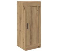 Meuble mural moderne - vidaXL - Chêne artisanal - 34,5x34x90 cm - Bois d'ingénierie - 1 porte - Poids maximal 60 kg