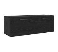 Meuble mural moderne - vidaXL - Chêne noir - 100x36.5x35 cm - Bois d'ingénierie - Assemblage requis - Design minimaliste