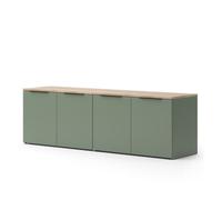 Meuble-paroi Wido, 2 parties, Vert, Vicco 57456
