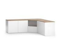 Vicco Meuble-paroi Wido Blanc | 2 pièces, adapté à une installation murale ou à poser