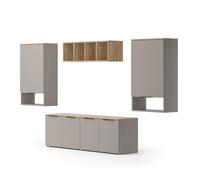 Meuble-paroi Wido 5 parties Grège Vicco 57461