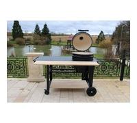 Meuble Pour Barbecue - Le Barbecue Gaulois - Cuisine Mobile - Acier Thermolaqué Noir - 169 Cm - 125 Kg Multicolore