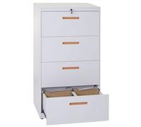Meuble pour dossiers Suspendus Boston A10, Acier, 132x76x46 cm, Blanc