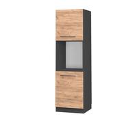Meuble pour four Fame-Line, 60cm ouvert, Chêne de force doré/Anthracite, Vicco 38563