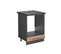 Meuble pour four Fame-Line, 60cm, PT Anthracite, Chêne de force doré/Anthracite, Vicco 46025
