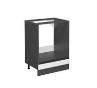 Meuble pour four R-Line, 60cm J-Shape, sans PT, Blanc/Anthracite, Vicco 39729