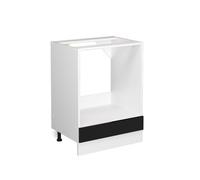 Meuble pour four R-Line, 60cm sans PT, Noir Haute brillance/Blanc, Vicco 41215