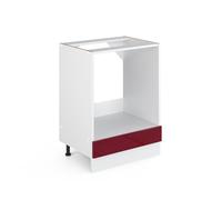 Vicco Meuble pour Four R-Line, Rouge Brillant, 60cm sans PT, pour Une Combinaison Libre au Sein de systèmes de Cuisine modulaires