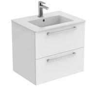 Meuble pour lavabo Ideal Standard blanc brillant 610 x 450 x 565m