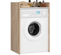 Meuble pour lave-linge AKORD FIN Chêne Sonoma, Blanche 64 cm 1 étagère 64x50x98 cm