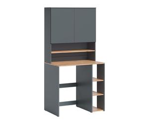 meuble pour lave-linge Viktor 93.6x88.2cm 2 pièces avec étagère Anthracite/Chêne de force doré Vicco 60720