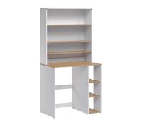 meuble pour lave-linge Viktor, 93.6x88.2cm 2 pièces avec étagère, Blanc/Chêne Artisan, Vicco 60721