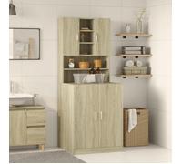 Meuble pour machine à laver{1 pièce},design polyvalent,Pour salle de bain,Cadre fiable, Chêne sonoma 70,5 x 24 x 90 cm bit16w