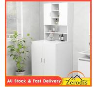 Meuble pour machine à laver Blanc 70,5x25,5x90 cm -BK808386 (PLA)