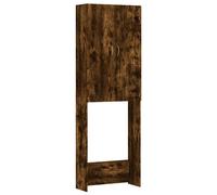 Meuble pour machine à laver Chêne fumé 64x25,5x190 cm