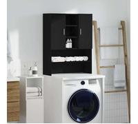 Meuble pour machine à laver chêne noir 70,5x25,5x90 cm Black oak G